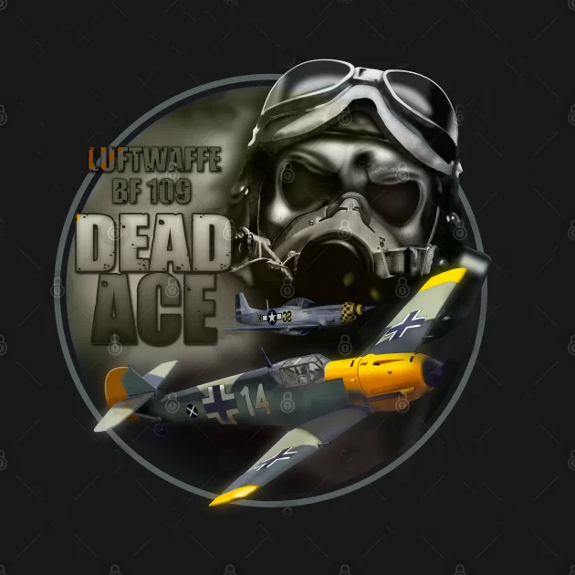 Messerschmitt BF109 Dead Ace T-Shirt. Summer Cotton Short Sleeve O-Neck Mens T Shirt New S-3XL 2