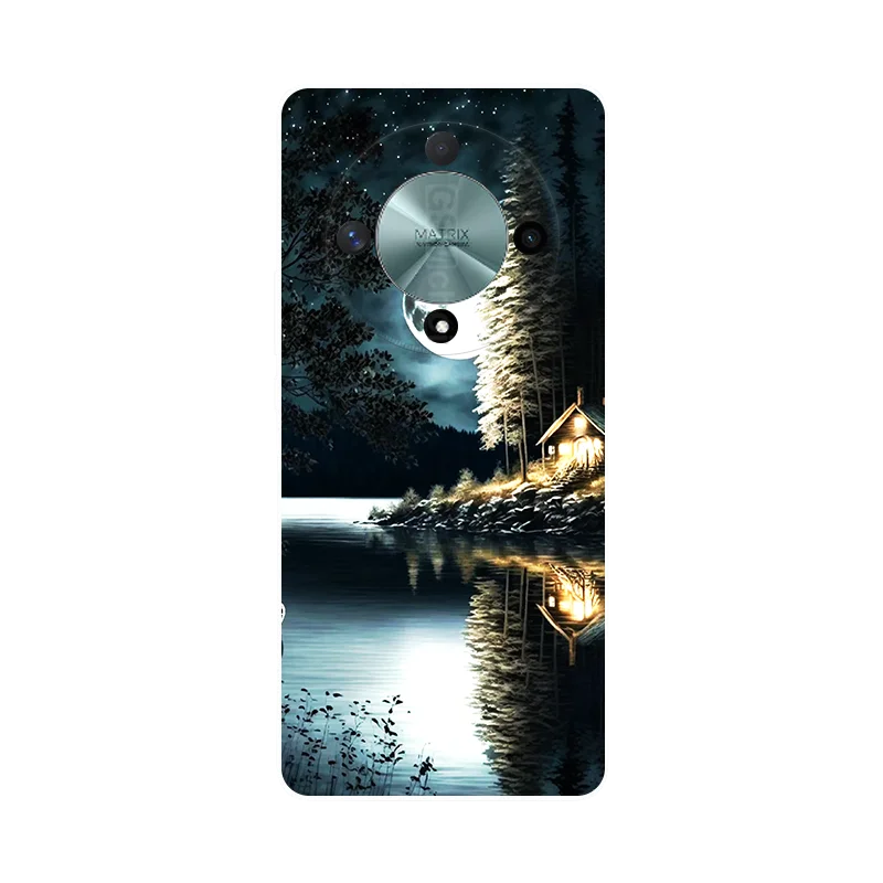 Silicone Wolf Painted Soft TPU Back Case Cover