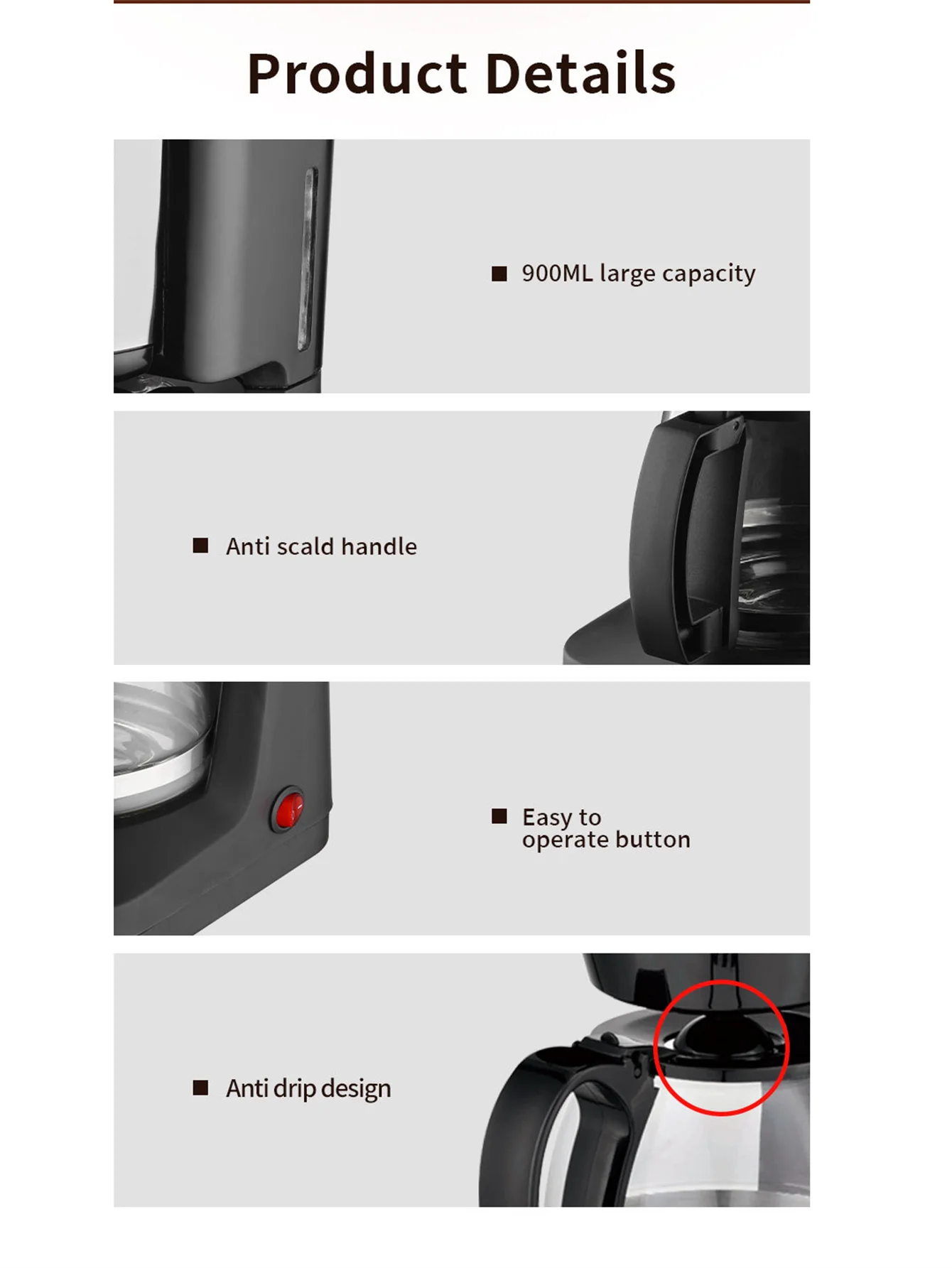 ماكينة قهوة زجاج بوروسيليكات SK125