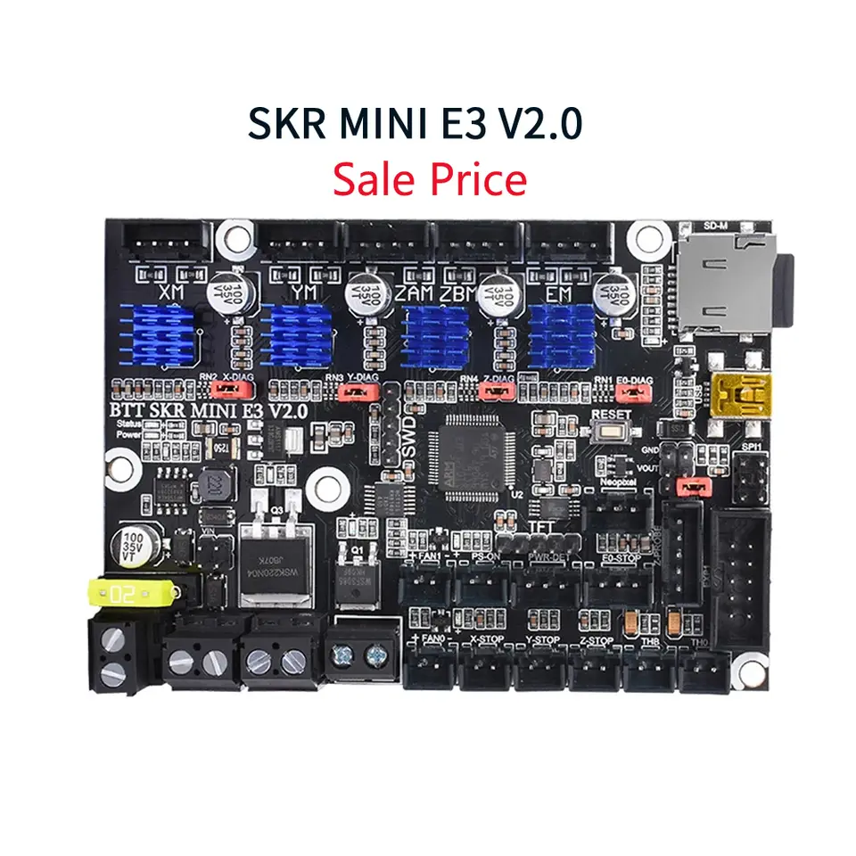 BIGTREETECH SKR MINI E3 V3.0 3D Motherboard MINI E3 V2 TMC2209 3D Printer Accessories For Ender 3 Upgrade BTT SKR V1.4 Turbo image 11