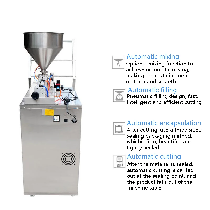 

Automatic Pneumatic ketchup Tomato Sauce Filling Sealing Machine Liquid Sachets Packaging Machine