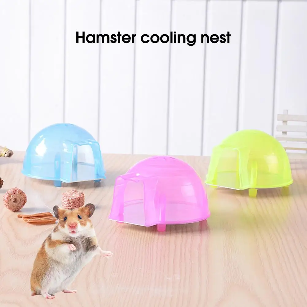 Useful Cooling Hamster House Plastic Hamster Igloo Breathable Reusable Easy to Clean No Odor Cooling House