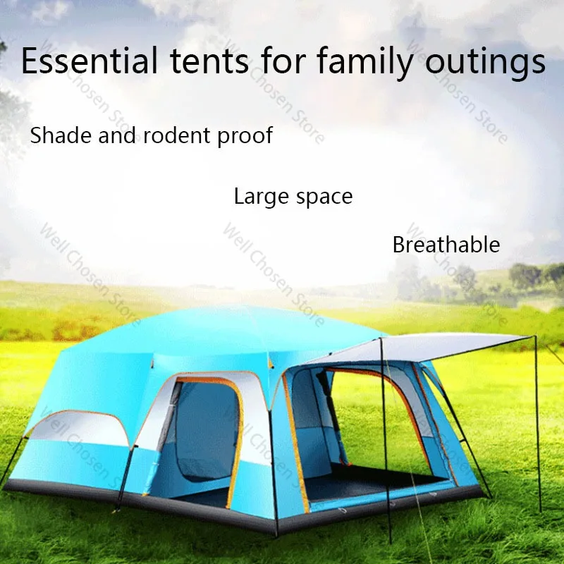 5-8 person large tent outdoor camping 1.95M/6.4ft height Waterproof Park Picnic Hiking Portable geodesic dome tent Easy Setup