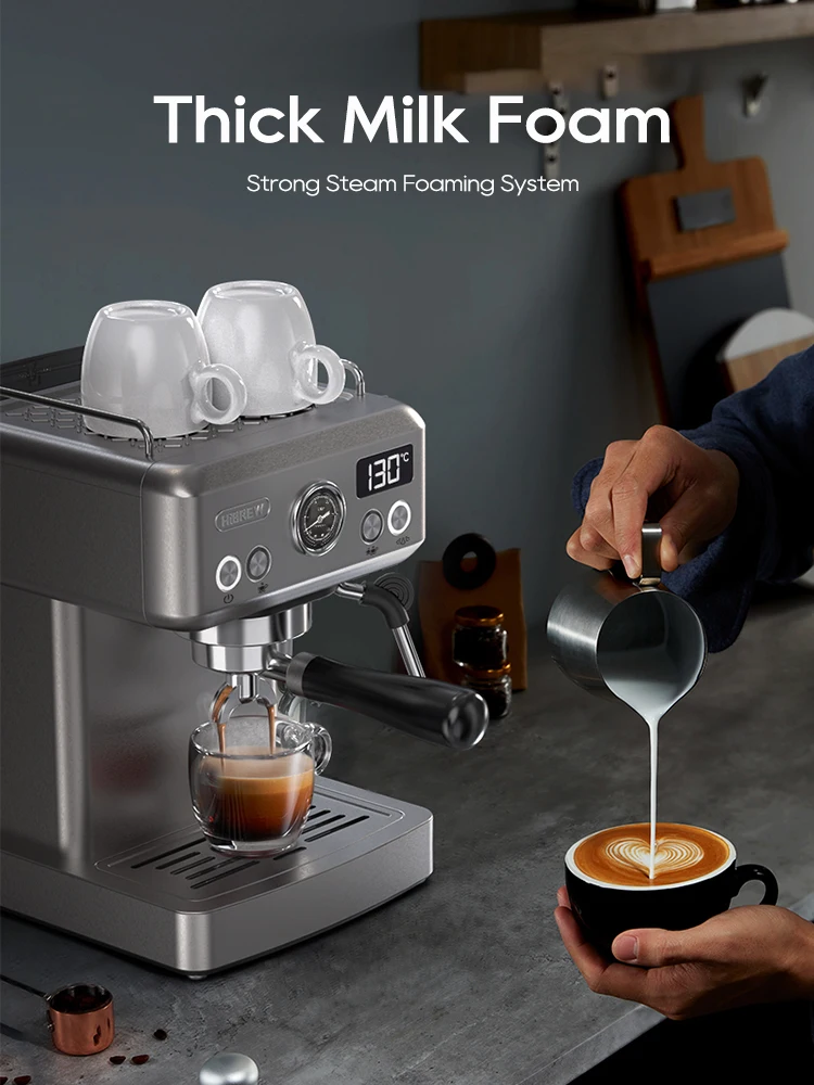 All-in-One Espresso Coffee Maker 20 Bar with Milk...