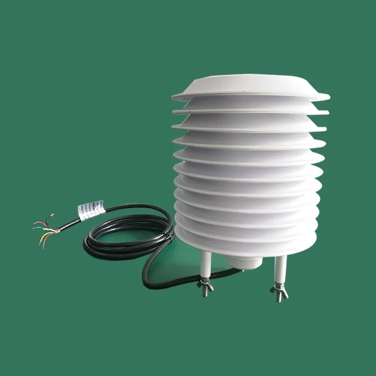 2025 Cool9-30V 입력 아날로그 4-20mA 및 디지털 RS485 Modbus 출력 공기 온도 습도 센서 (태양광 방사선 차폐 포함)