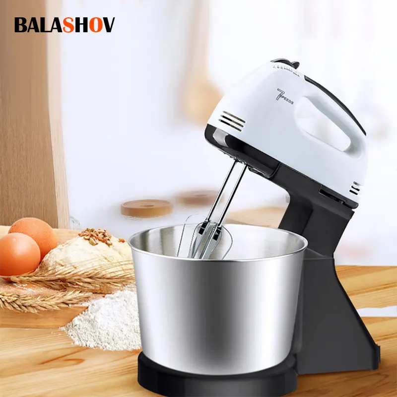 110V 220V Stand Food Mixers Kitchen Electric Food Blender Desktop Egg Whisk Cream Cake Dough Kneader Milk Frother Food Processor