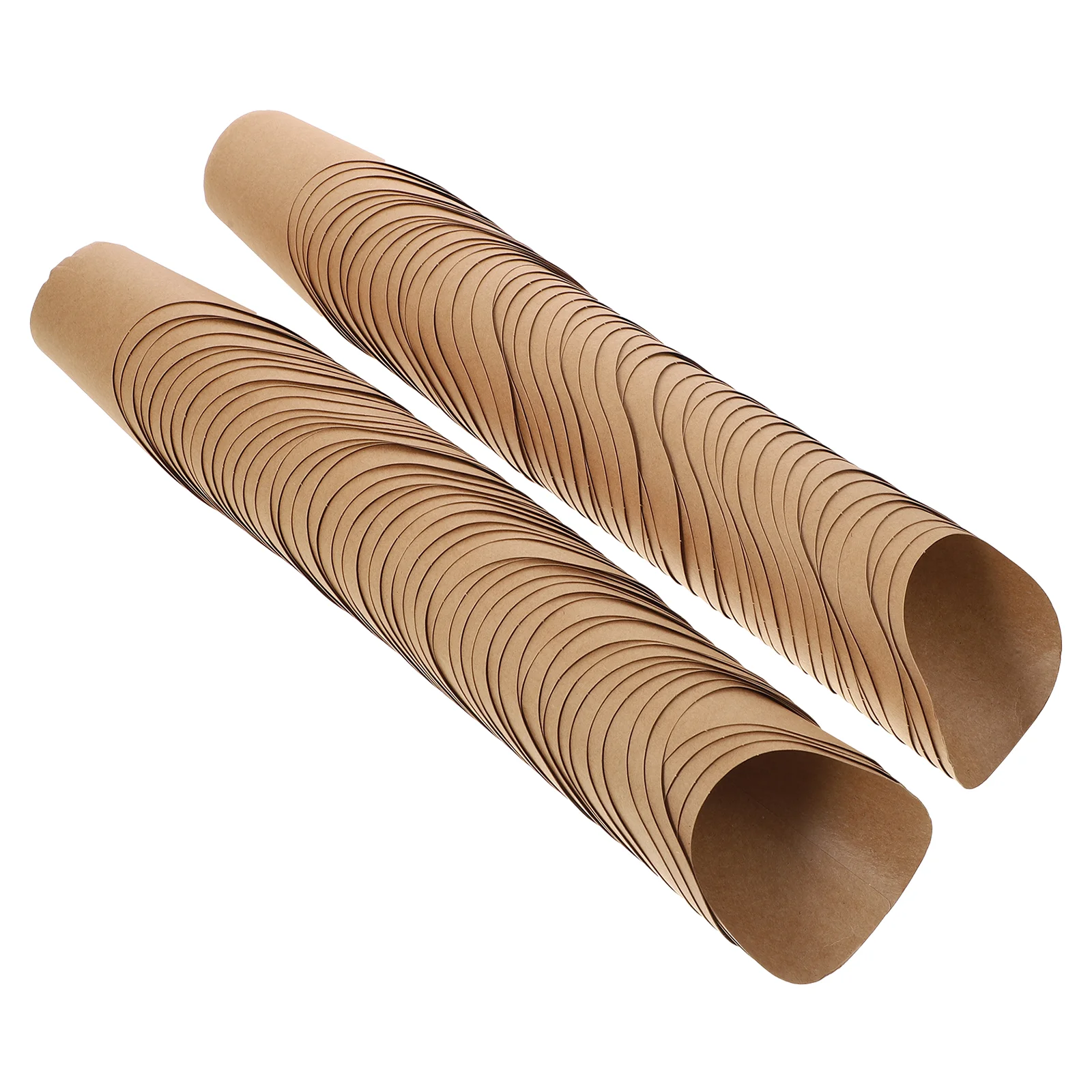

100 Pcs Ice Cream Cup French Fry Holder Cone Home Supplies Kraft Paper Food Containers Disposable