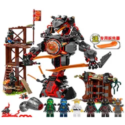 Ensemble de Mini figurines Ninja 734, 10583 pièces, compatibles avec Dawn of Iron Doom, blocs de construction ninjago 70626, jouets pour enfants, taille de bloc 