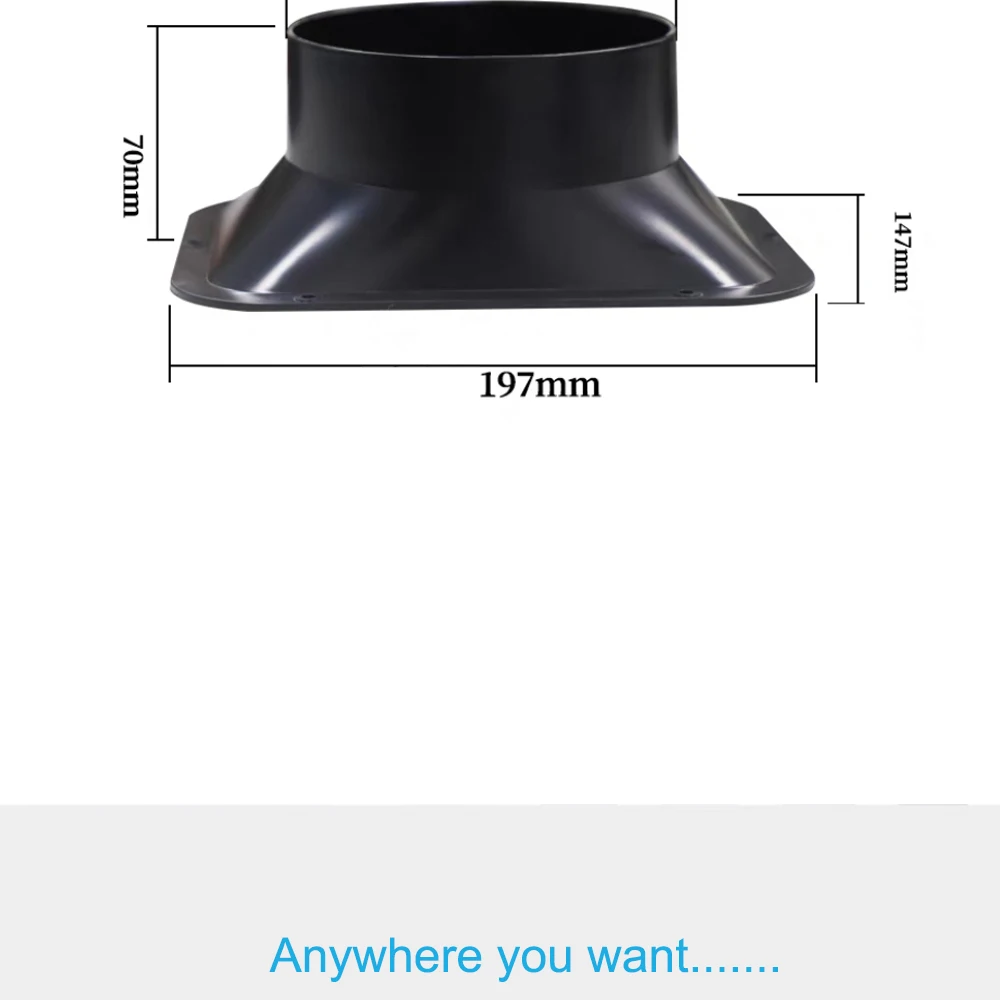 Ventilation Adapter para Kitchen Hood Ventilator Pipe,