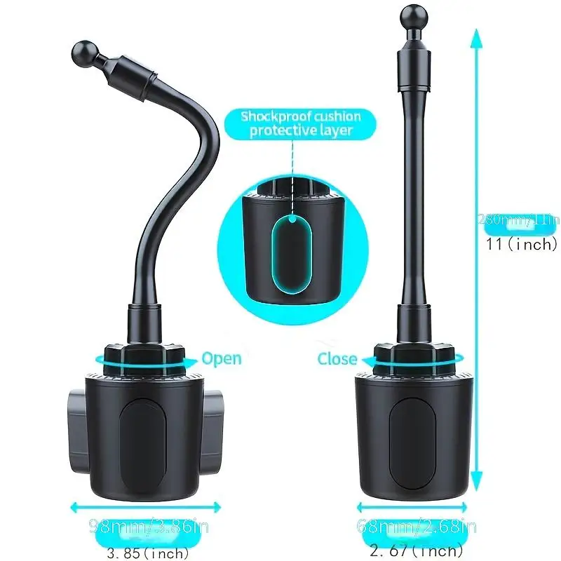 Adjustable Car Cup Holder Phone Mount