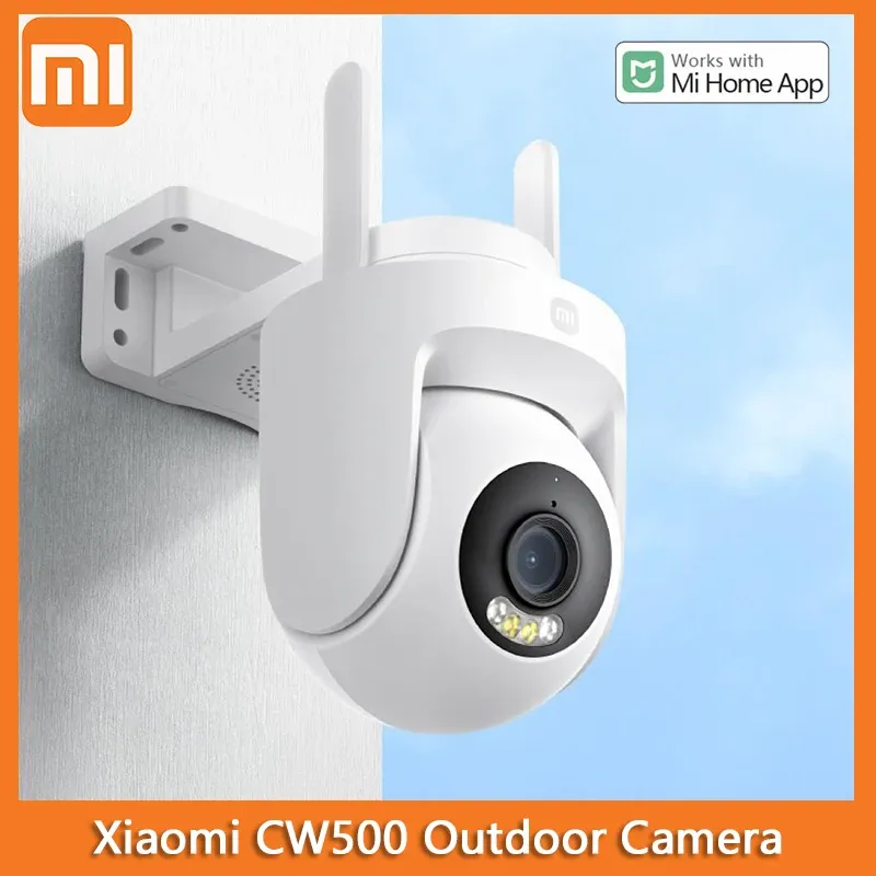Xiaomi Outdoor Camera CW500 Security Camera WiFi Ultra HD Resolution Full Color Night Vision Sound and Light Alarm Smart Home