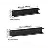 Alloy Bathroom Towel Rack Punch-free Movable Bathroom Kitchen Black Towel Bar Toilet Rack Kitchen Accessories 5
