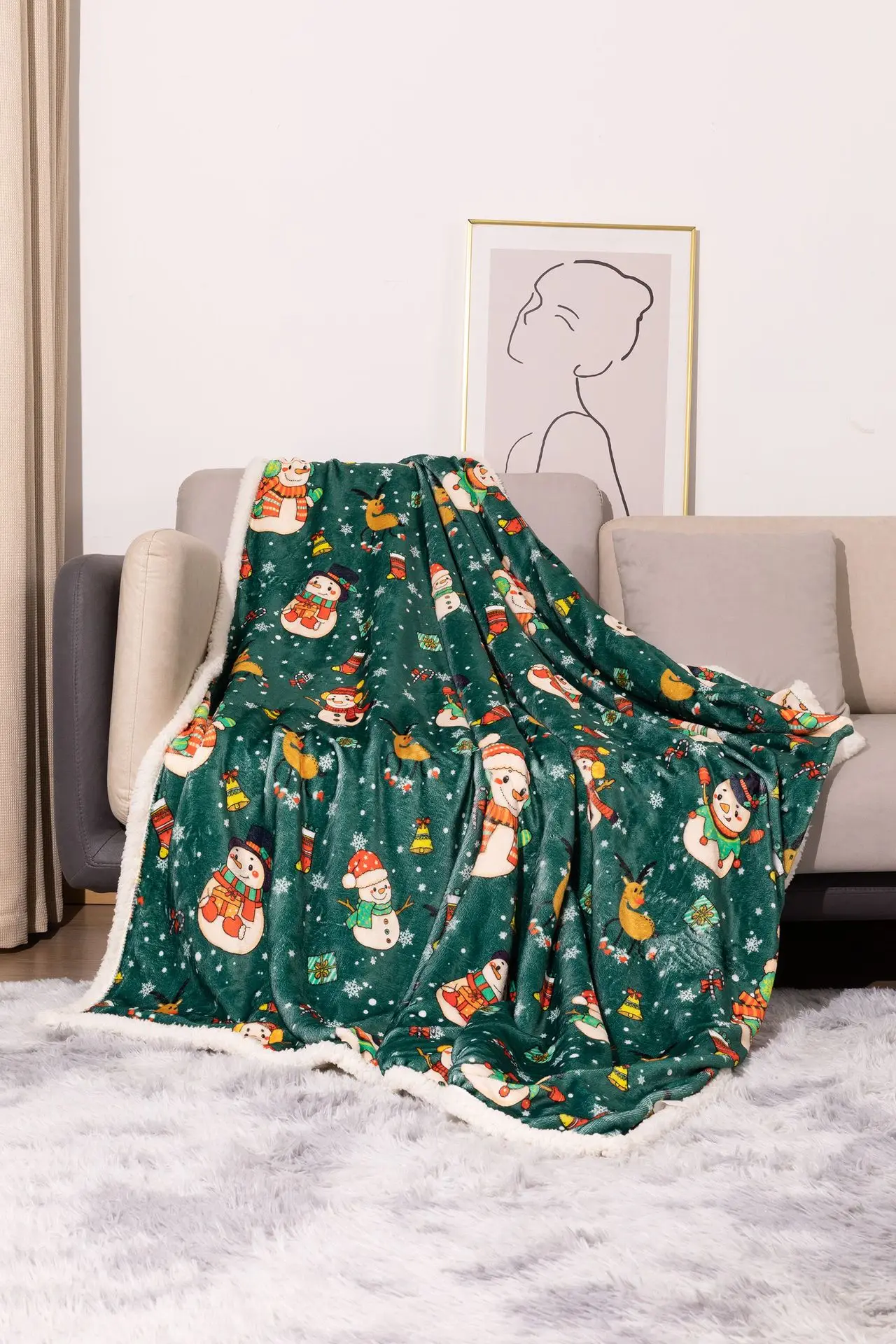 ���� �ܿ� ������ ��� ħ�� 127x152cm, �ε巯�� �ö��� ������ ������ ���� ũ�������� Ȩ ���׸��� ���� ������