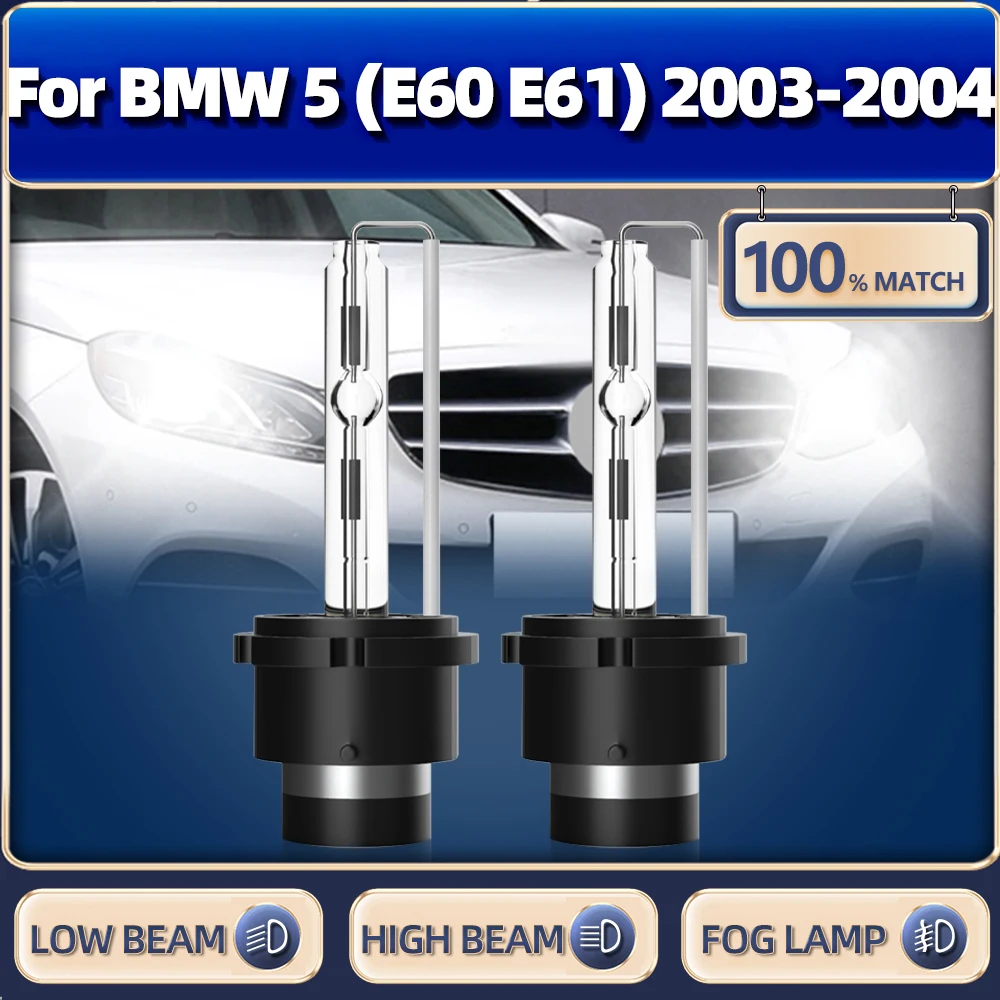 

D2S Ксеноновые лампы 35 Вт 6000 лм HID ксеноновые лампы 12 В 2003 к белые автомобильные фары для BMW 5 (E60 E61) 2004