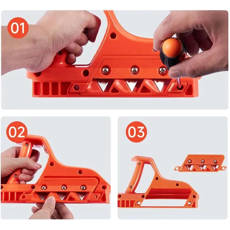 Plasterboard Quick Cutter Replace Blade Gypsum Board Hand Plane Drywall Edge Chamfer 45°/60° Woodworking Trimmer Accessories