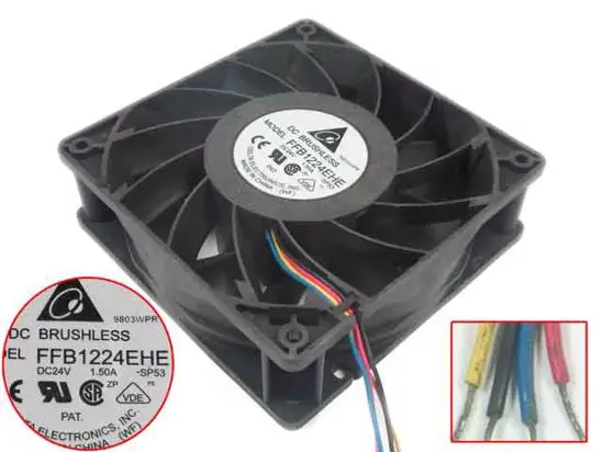 

Охлаждающий вентилятор для сервера Delta Electronics FFB1224EHE SP53, 24 В постоянного тока, 1,5 А