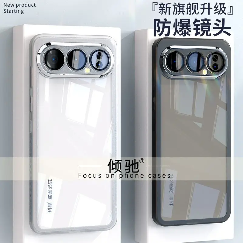 Luxury Transparent Soft Silicone Shockproof Rear Cover - Skin Friendly Case