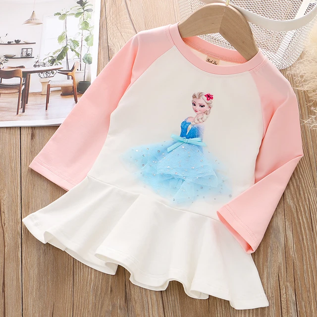 Disney-Elsa e Anna princesa vestido para meninas, roupa de lã infantil,  traje quente para crianças, Frozen 2, roupas de festa de aniversário,  inverno - AliExpress