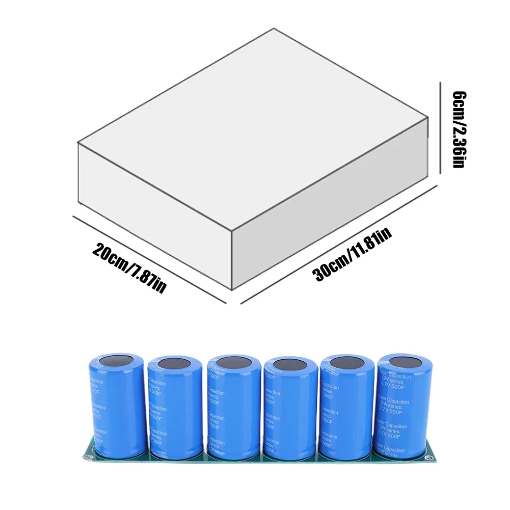 Farad Capacitor 16V 83F Automotive Capacitor with Protection Board Voltage Regulator Rectifier Battery Parts