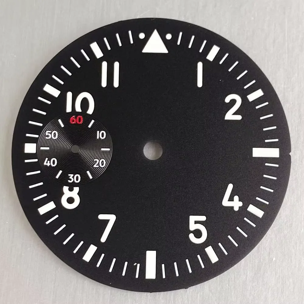 42mm Retro Pilot Watch Case with Sapphire Crystal and Luminous Dial