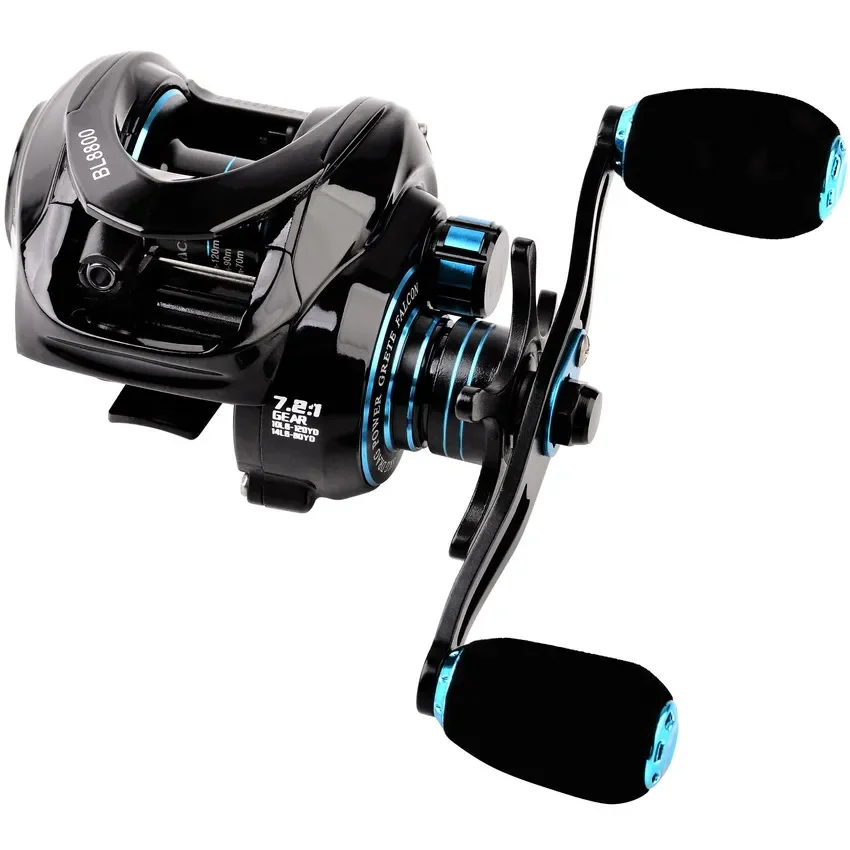

Baitcasting Reel 7.2:1 High Speed Long Shoot Prevent Line Tangling Fishing Reel Fresh Saltwater Reel Fishing Pesca