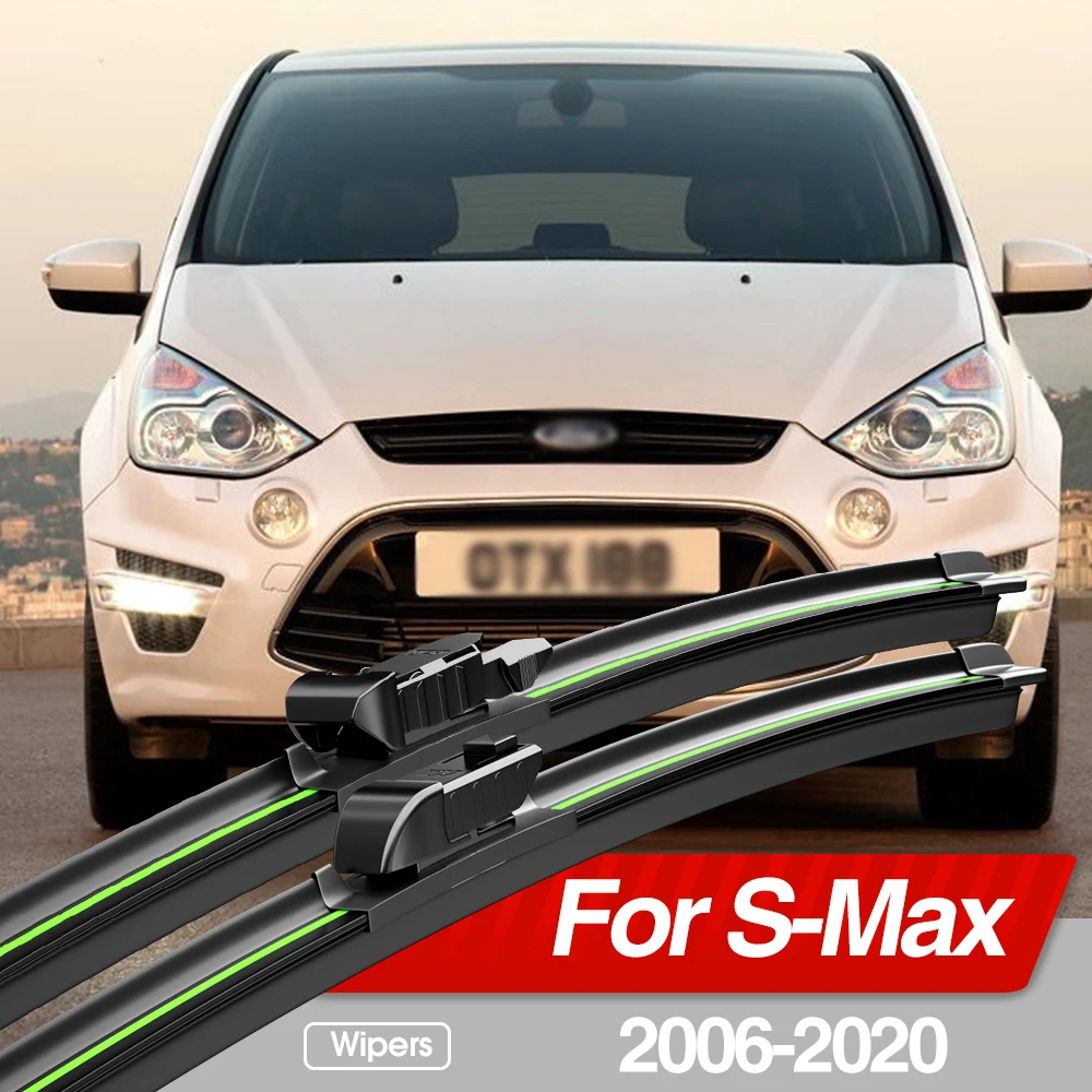 

For Ford S-Max SMax S Max MK1 MK2 2006-2020 Front Windshield Wiper Blades 2pcs Windscreen Window Accessories 2007 2010 2017 2018