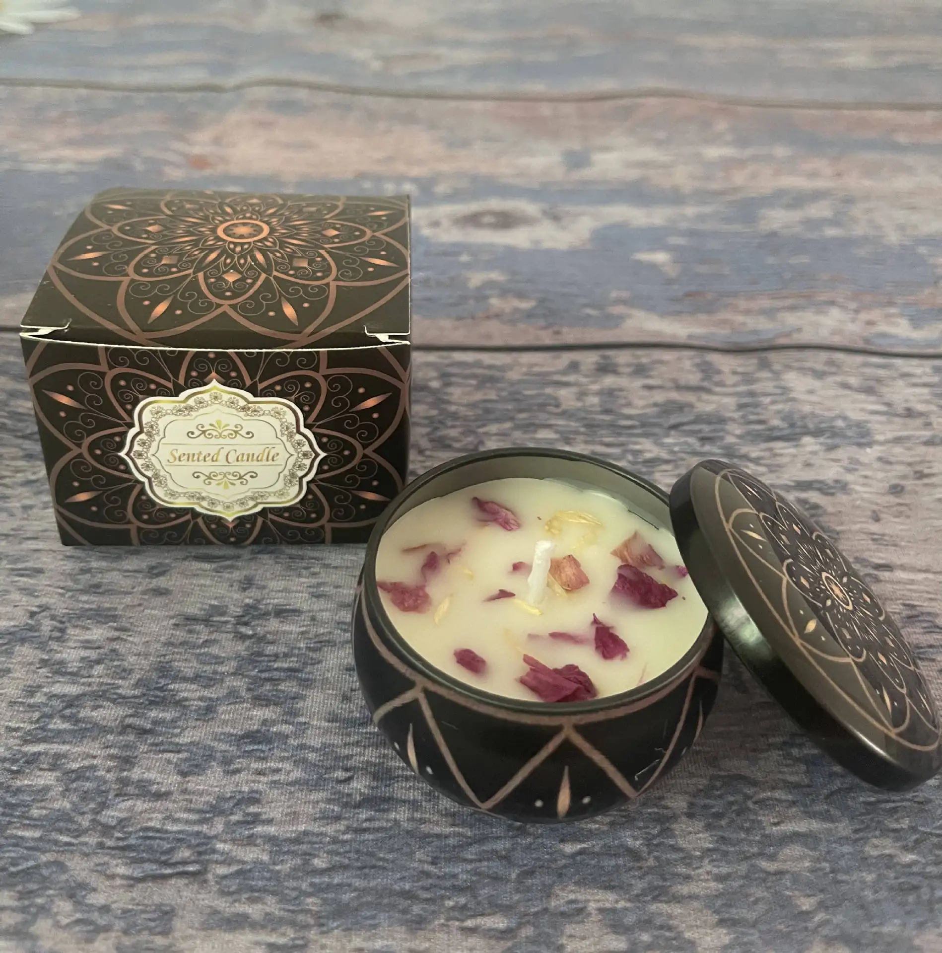 Soybean Wax Dried Flower Scented Candle - Perfect Gift for Weddings and Birthdays