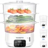 Electric Food Steamer, 13.7QT Digital Vegetable Steamer 800W with 3 Tiers BPA Free, Auto Shut-off, Boil Dry Protection 1