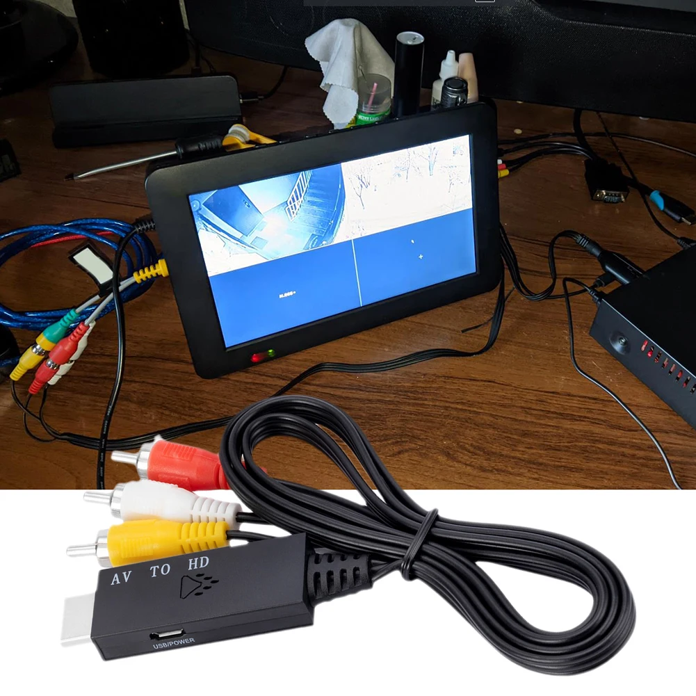 HDMI ȣȯ RCA AV  ̺  ڽ, TV  , 1m ÷  ÷, DVD ī޶ LCD TV 1080p 720p 