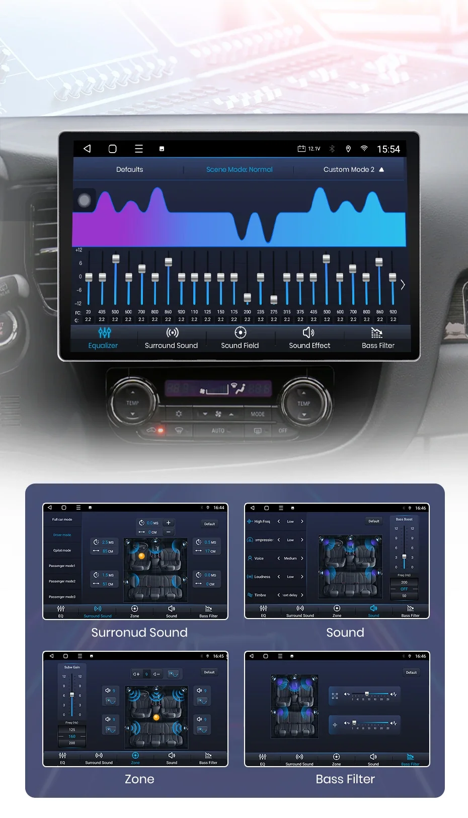 2K QLED Bildschirm Auto Radio Für Mitsubishi Outlander 3 GF0W GG0W 2012-2018 Drahtlose CarPlay Android Auto multimedia autoradio – Detail 13