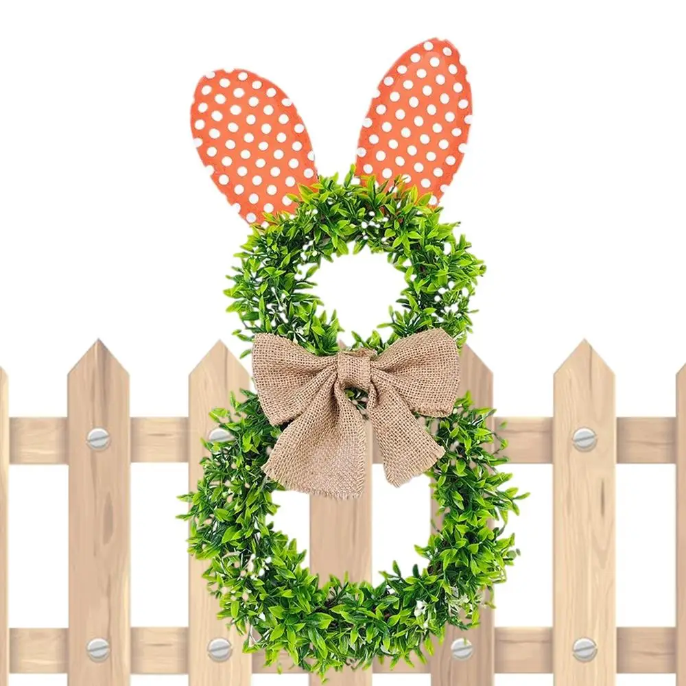 Easter Door Wreath Decorative Spring Season Door Wreath Easter Party Supplies For Front Door Backyard Entryway Wall Window Decor