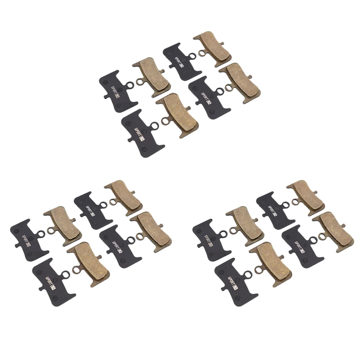 BAAU 12 Pairs Bicycle Disc Brake Pads for Dominion A4 Disc Brake,Sport EX