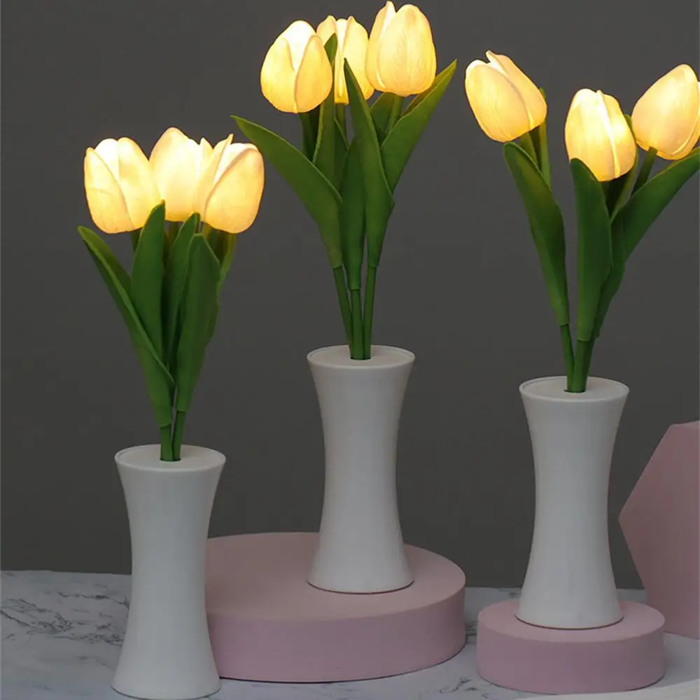 

Bedside Lamp Comfortable Color Temperature Natural Brightness Adjust At Will Thick Texture Steady Built-in Light Source Lamp