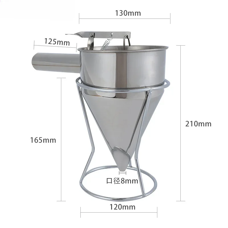 Candle Making Supplies Handheld Stainless Steel Funnel Tapered Candle Liquid Dispenser Diy Aromatherapy Quick Dispense Wax Pouring