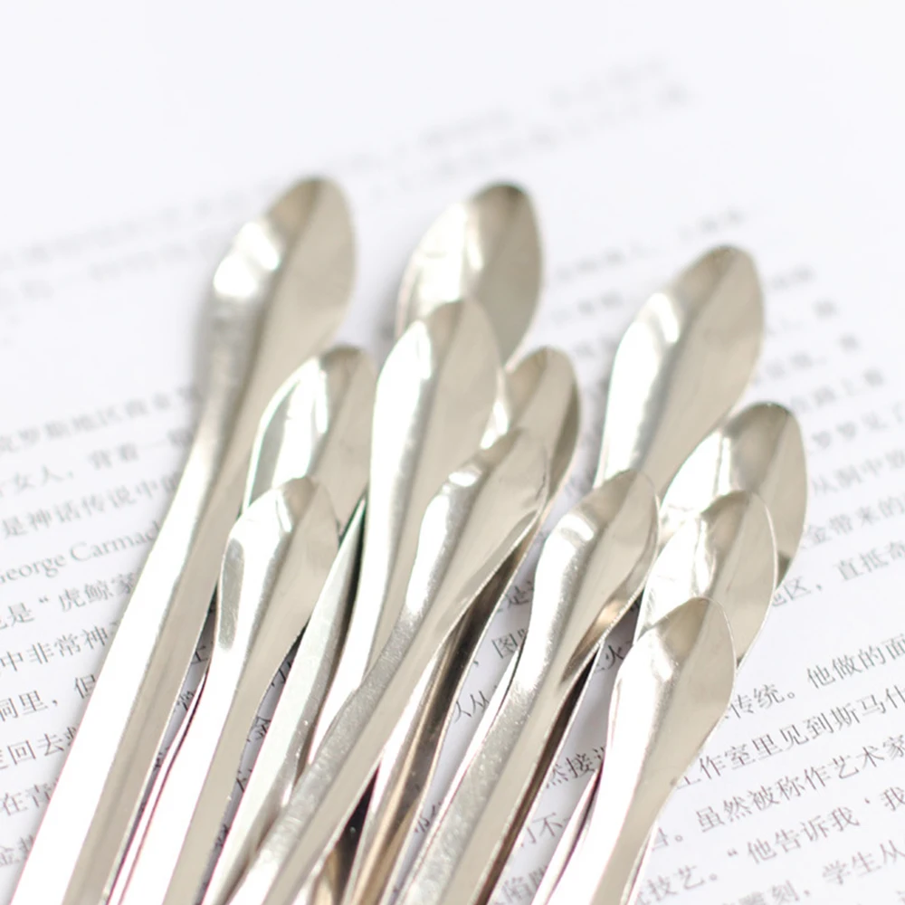 Lab Spoon Spatula 3Pcs Stainless Steel Lab Spoon Spatula DIY Aromatherapy Gypsum Powder Mixing Measuring Candle Casting Tools
