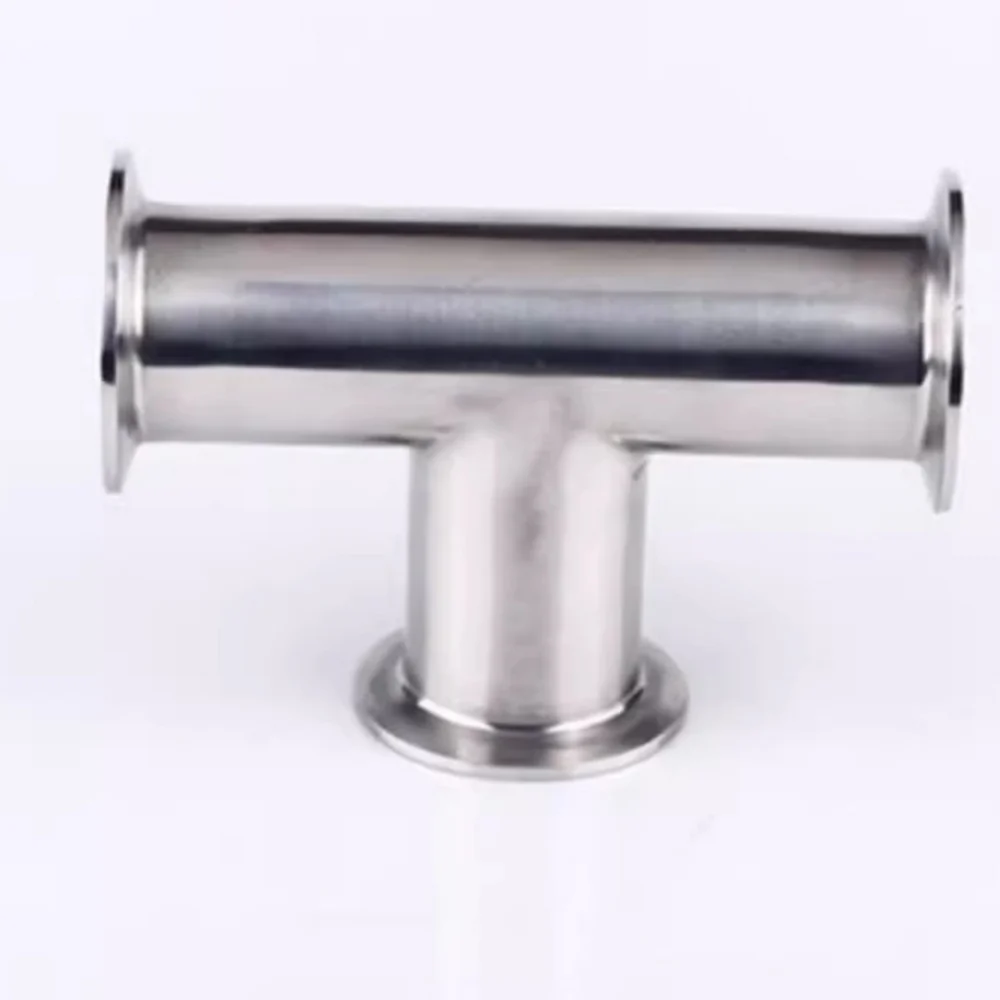 2"(51mm)OD64mm,Sanitary Tri Clamp 3 Way Tee Connector Pipe Fitting For Homebrew,Stainless Steel SS304