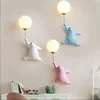 Cartoon Polar Bear LED Sconce Wall Light Creative Indoor Lighting G9 Bulb Led Bedside Atmosphere Lamp Kid Children Bedroom Decor 1