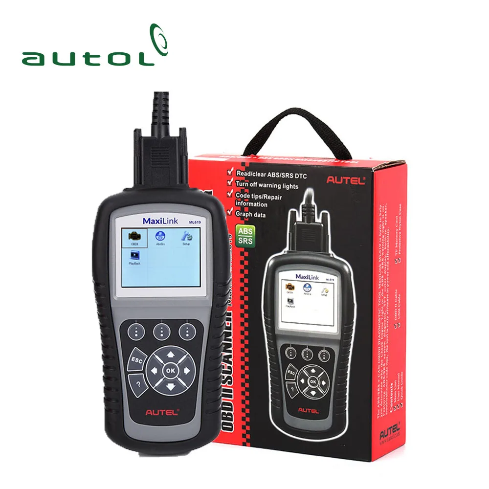 

Autel MaxiLink ML619 автомобильный диагностический инструмент для считывания кодов ошибок Obdii Eobd сканер MaxiLink ML 619
