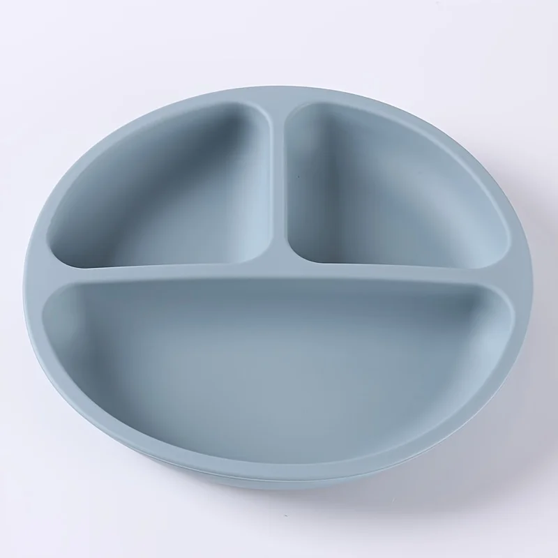 Children's divided meal tray with silicone suction cups, suitable for boys and girls.