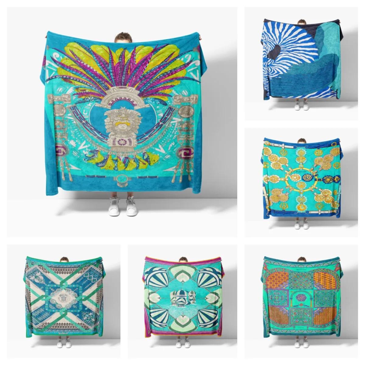 

Нордическое высококачественное голубое одеяло, мягкое фланелевое одеяло, дышащее супер теплое постельное белье и дорожное одеяло, одеяло для кровати на заказ