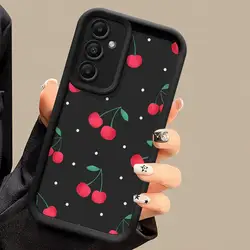 Cherry Fruit Cartoon Phone Case - Simple Design Cover for Samsung Galaxy Series (UUANA01)
