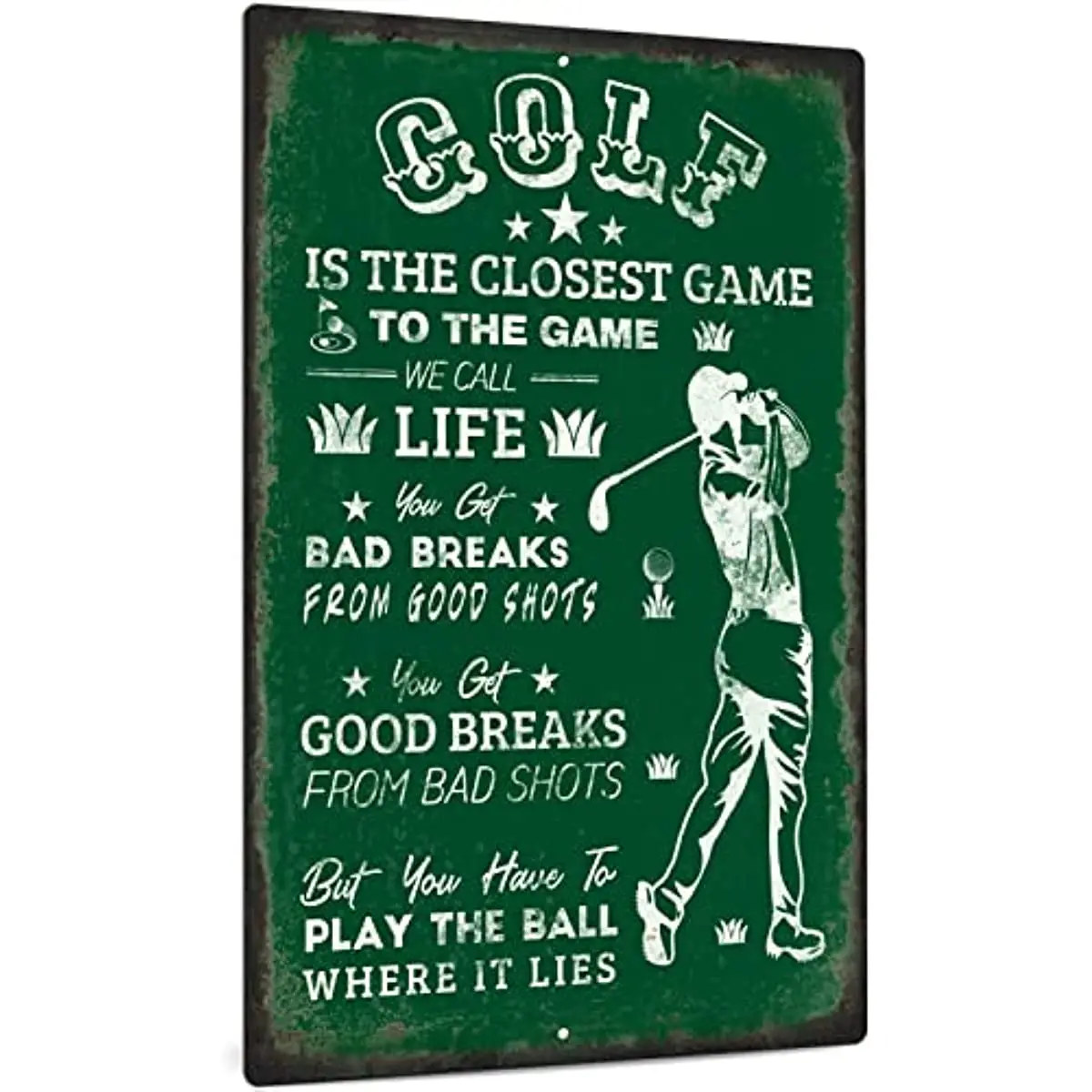 

Забавные знаки для гольфа-это самая близкая к игре, мужская пещера, спорт, бара, искусство, металлическая деталь