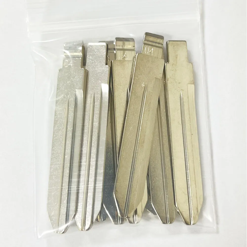 10pcs 04# CY24 Metal Uncut Blank Flip Remote Key Blade For Chrysler Jeep Dodge For Keydiy KD Xhorse VVDI JMD Car Key Blanks car remote key,car key