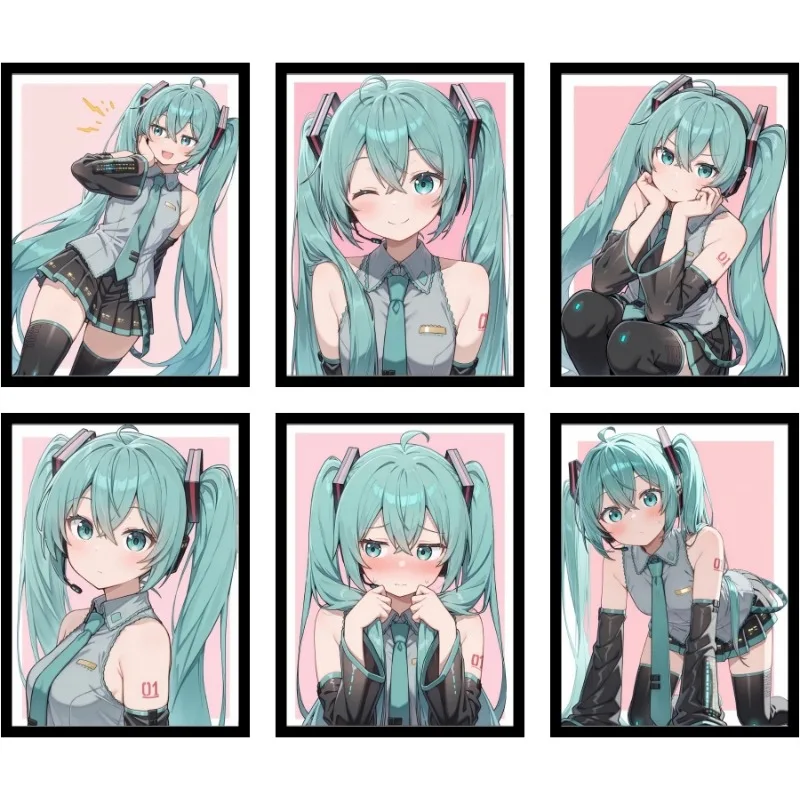 Hatsune Miku HD Art Poster - Vibrant Wall Mural Decor for Bedroom & Living Room, Perfect Gift for Vocaloid Fans