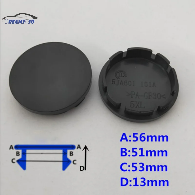 4pcs 56mm Car Wheel Center Hub Caps Universal ABS Vehicle Tyre Tire Rim Cover