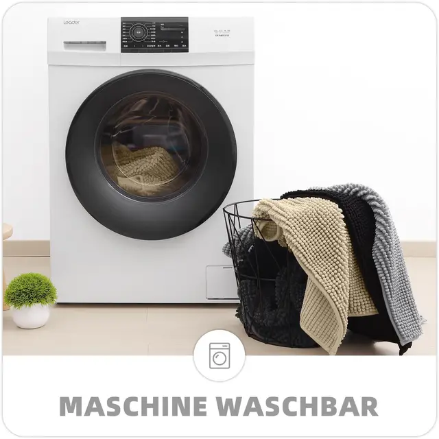 Olanly Chenille tapis de salle de bain Ultra doux absorbant bain tapis antidérapants lavable tapis de douche épais en peluche microfibre tapis de sol 6