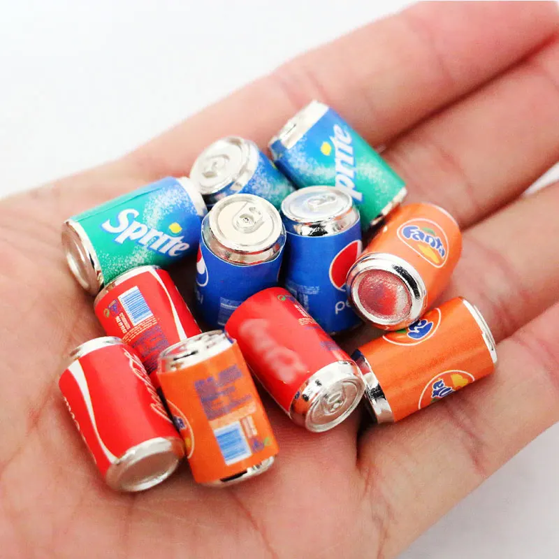 Miniature Mini Ice Cream Dolls Foods Snack Drinks Beer Model Toy Pretend Play   Supermarket For Barbies Ob11 Dollhouse Accessori 2