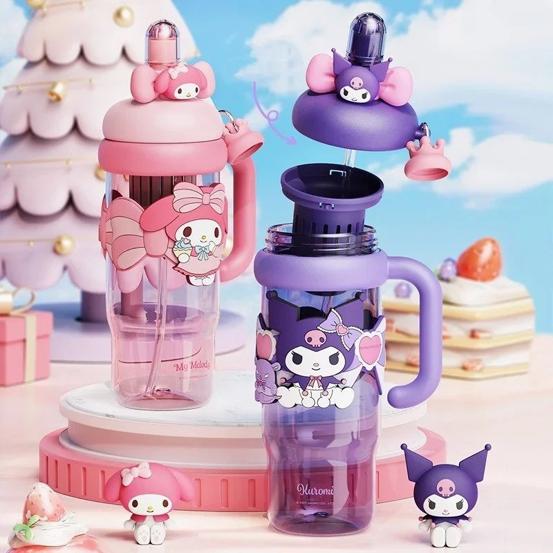 Large Capacity Leakproof Drinking Cup with Straw and Sleeve