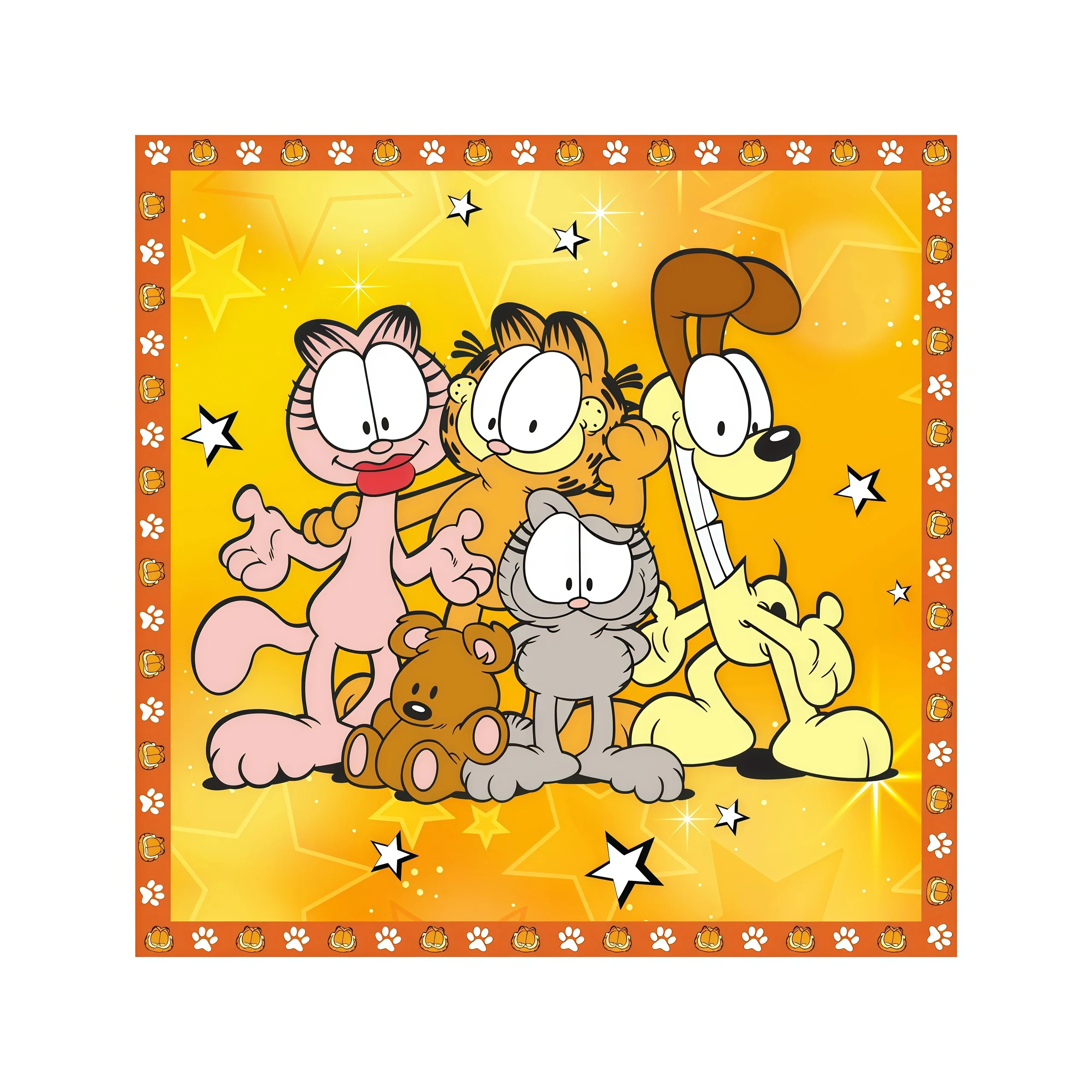 Süße Orange Katze Geburtstagsparty Dekoration Jiafei Katze Ballons Banner Hintergrund Tischware Becher Babyparty Partyzubehör Kindergeschenk – Detail 3