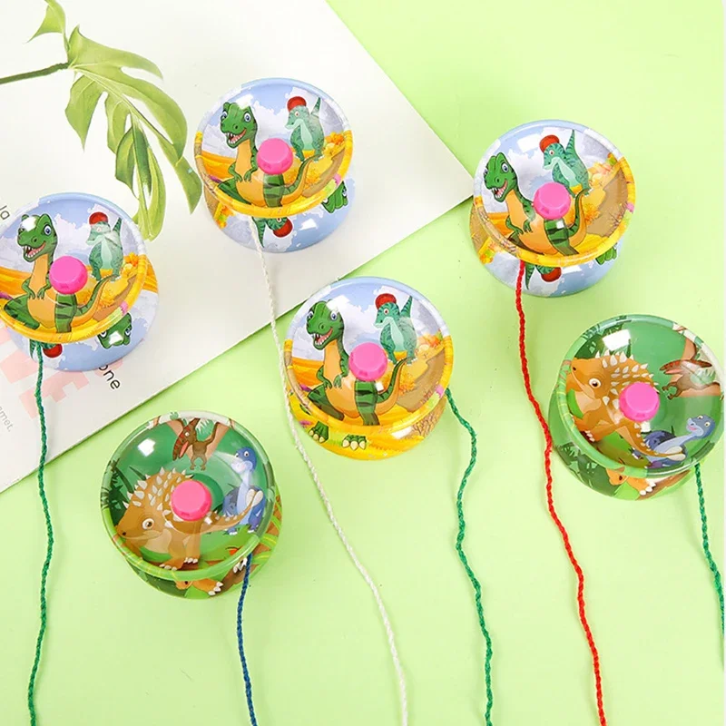 1Pcs Funny Kids Toy alloy Cartoon Dinosaur Yo-Yo Toy Kids Birthday Christmas Party Favors Carnival Reward adult Gifts ﻿